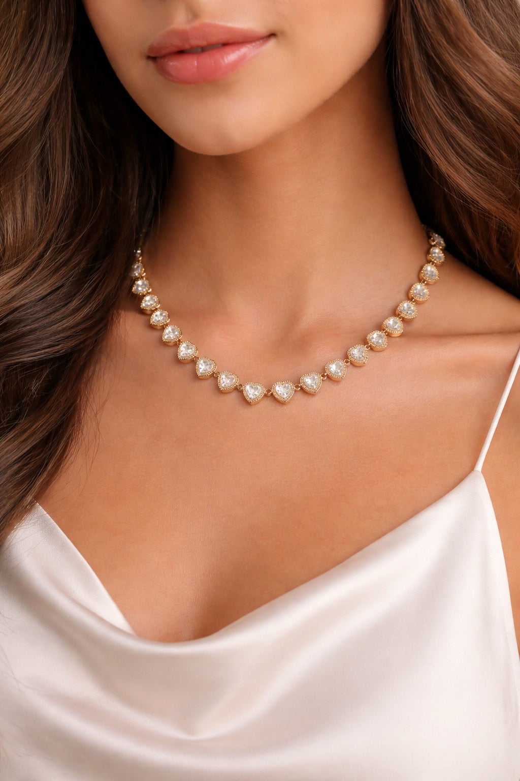 Riviera Big Hearts Necklace