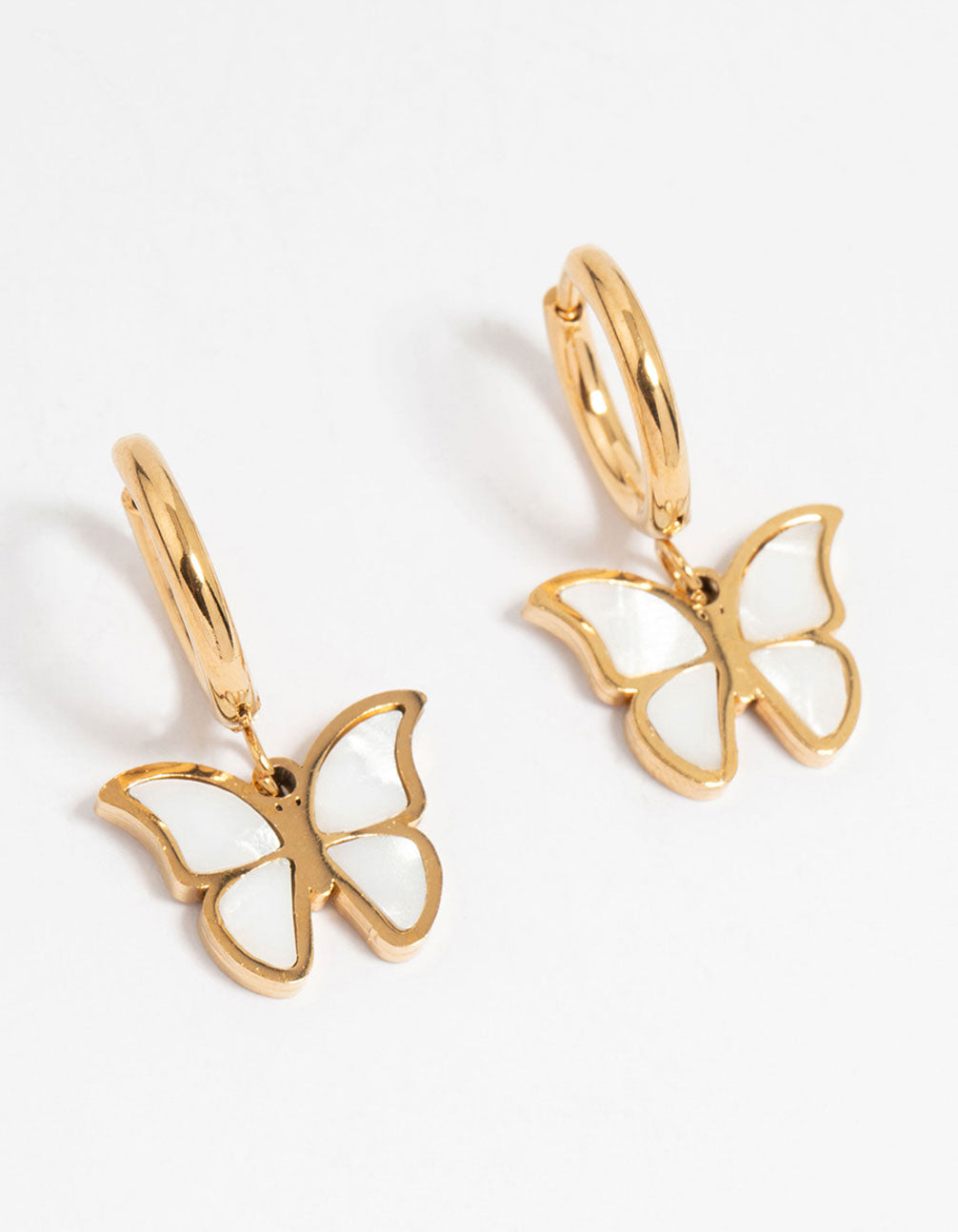 Butterfly Hoop Earrings