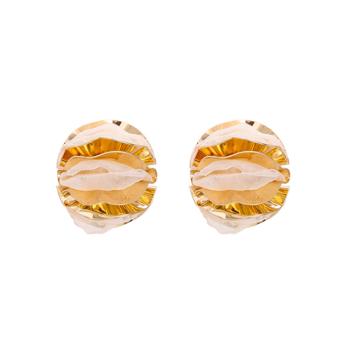 GoldHalf Earrings