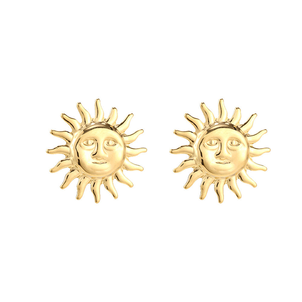 Sun Face Earrings