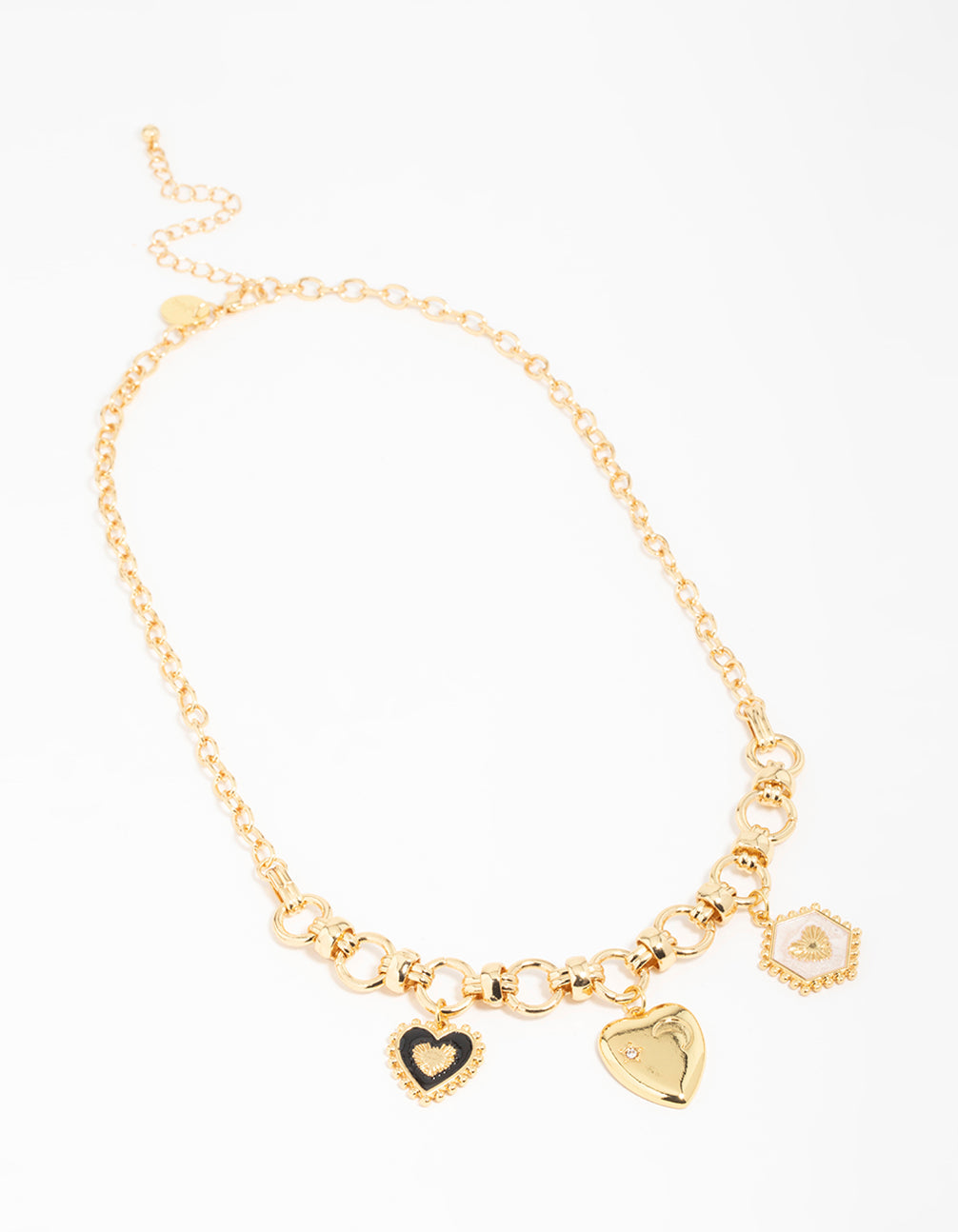 Heart&Moon Charm Necklace