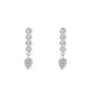 Crystal Leaf Earrings