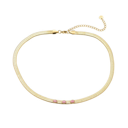 Snakeskin Rose Necklace