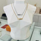 Aniela Thin/Three Zircon Necklace