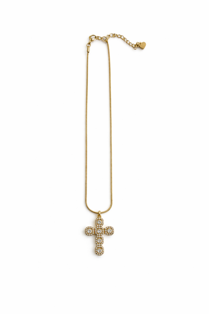 Riviera Cross Small Necklace