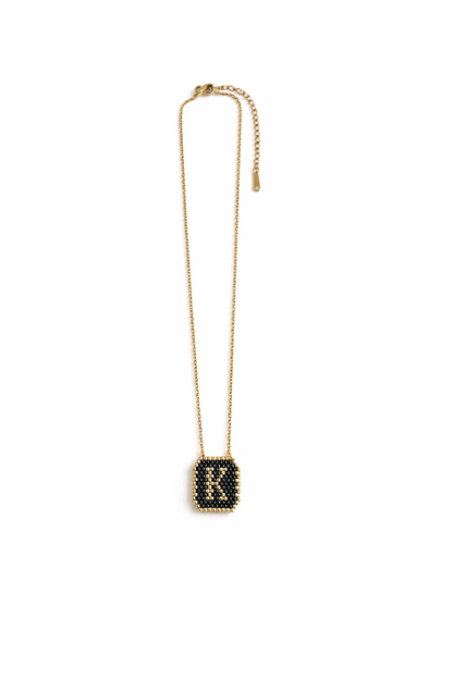 Knitted Monogram Necklace