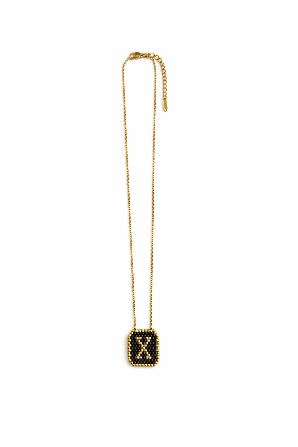 Knitted Monogram Necklace