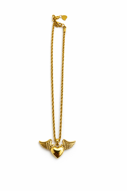 Winged Heart Necklace