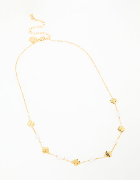 Pearl&Clover Necklace