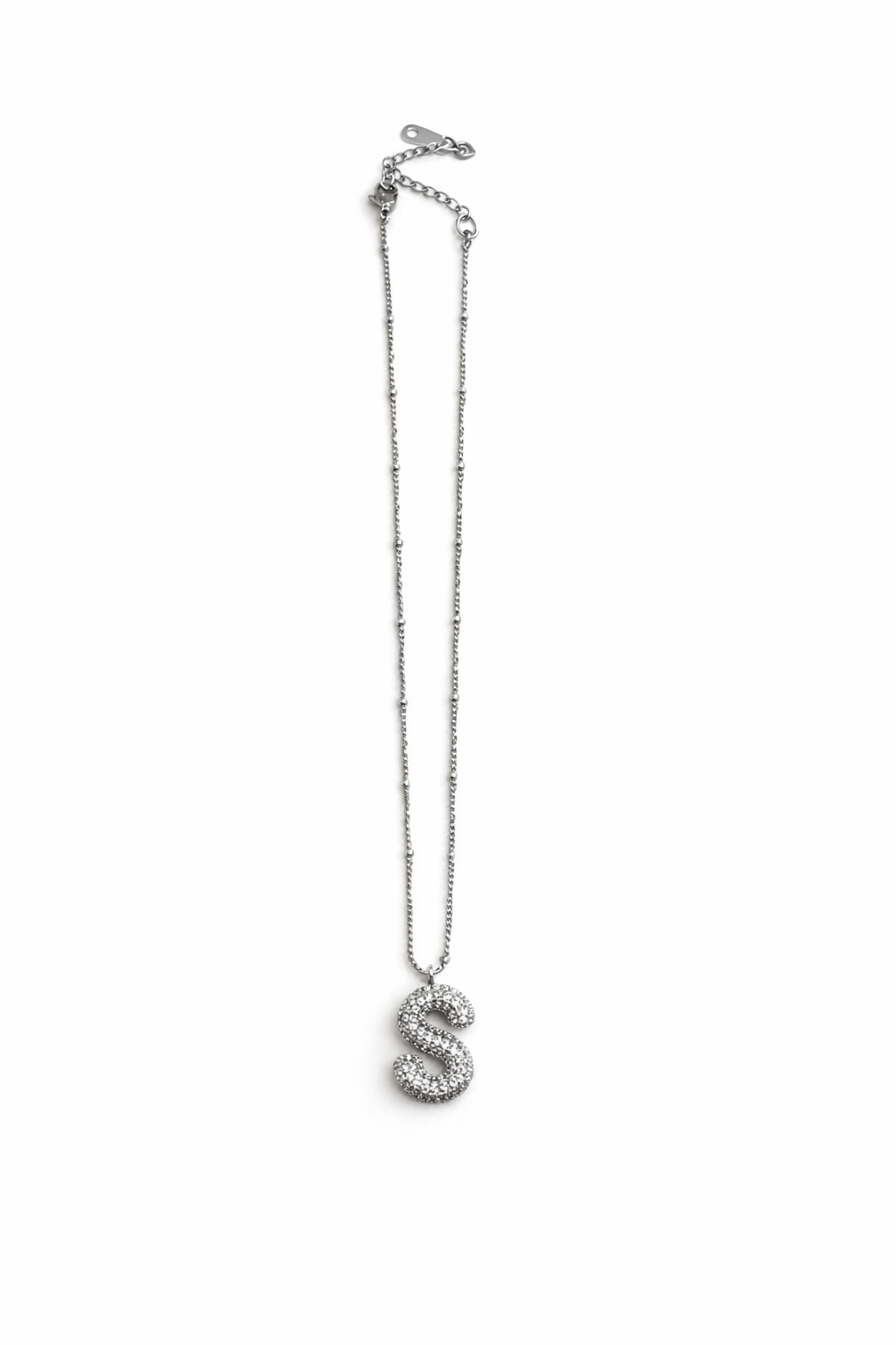 Bubble Strass Monograms  Necklace