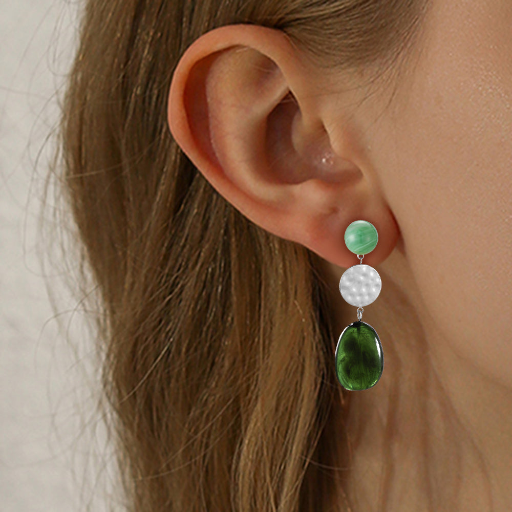 Green Earrings