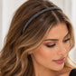 Black Strass Headband
