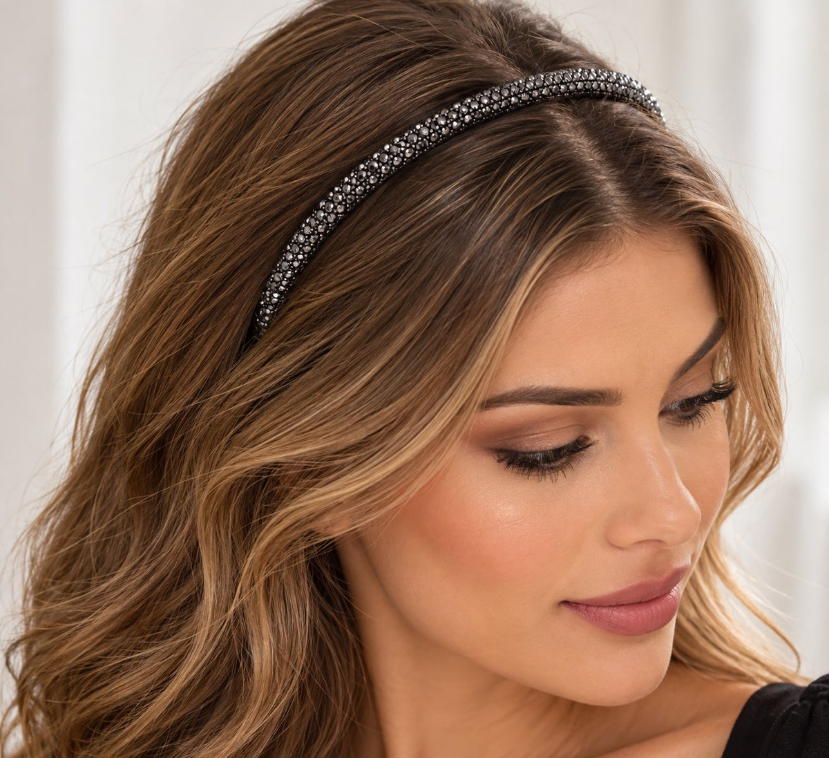 Black Strass Headband