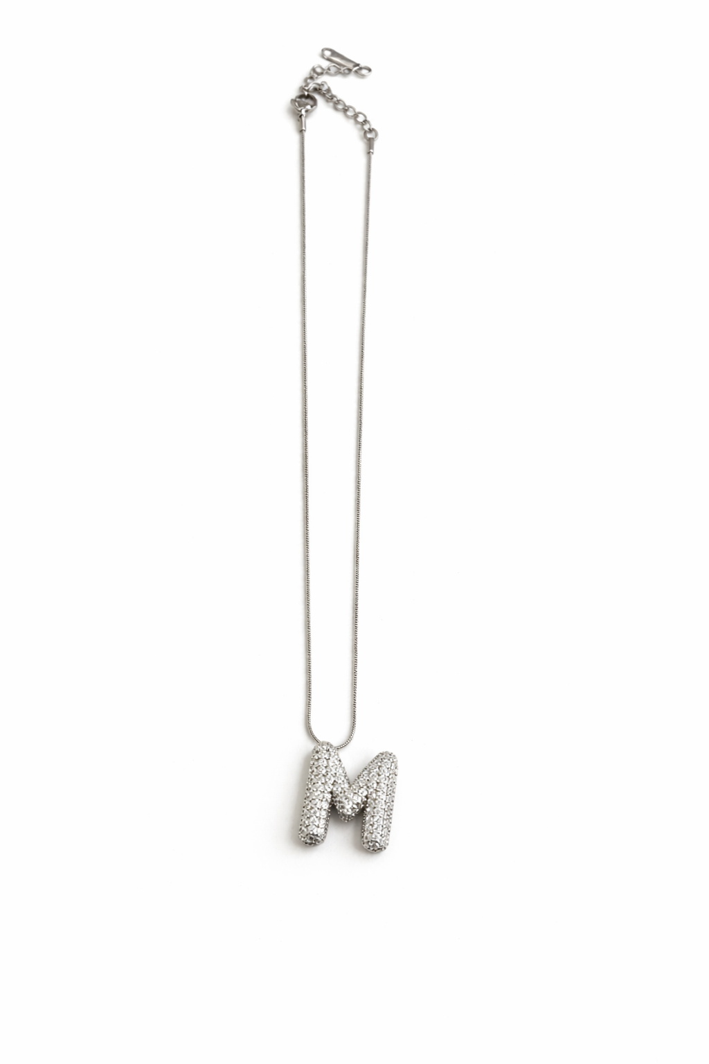 Bubble Strass Monograms  Necklace