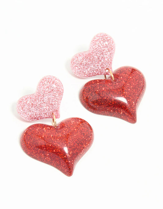 Bubble Heart Earrings