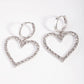 Diamond Heart Earrings