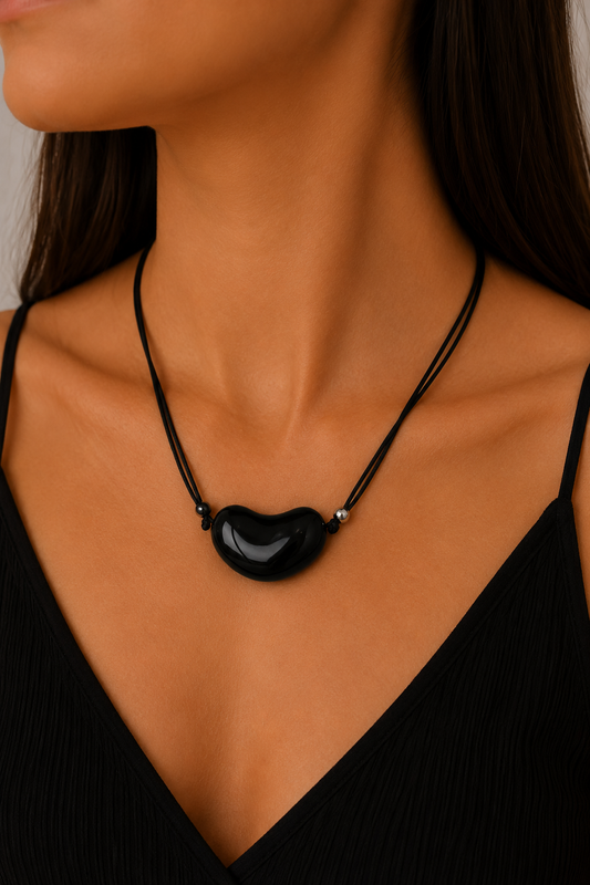 Black Stone Necklace