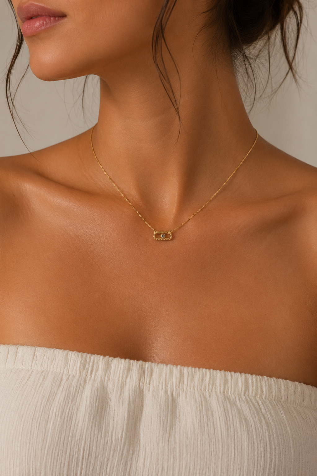Aniela Strass One Zircon Necklace