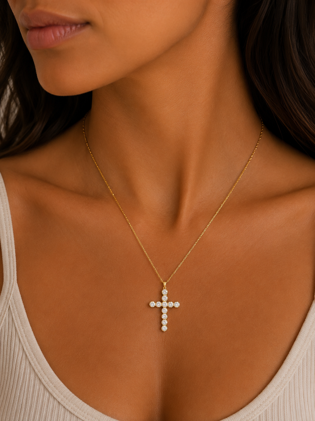 Riviera Cross Necklace
