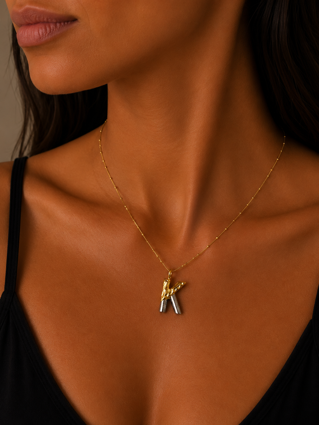 Double Monograms Necklace