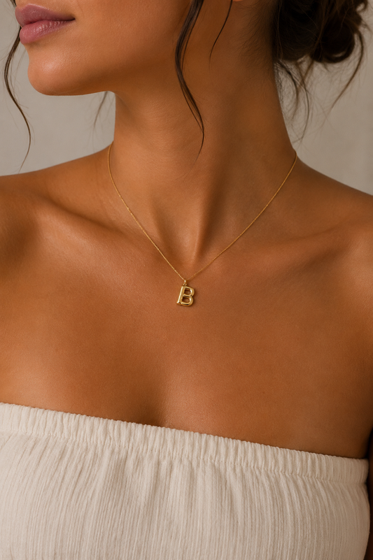 Bubble Monograms Necklace