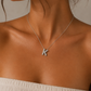 Bubble Strass Monograms  Necklace
