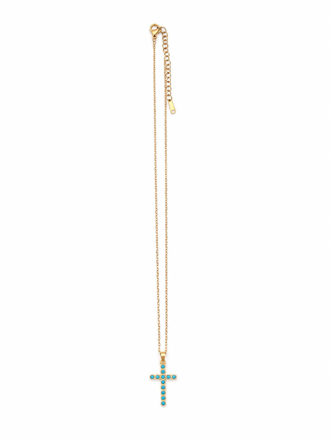 Blue Cross Necklace