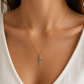Blue Cross Necklace