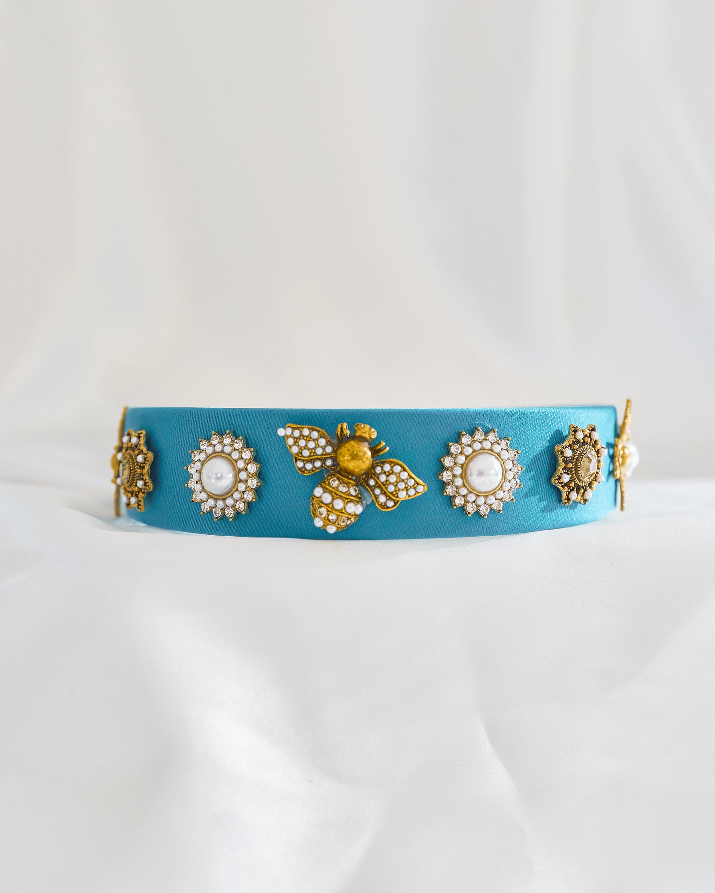 Merli Blue Bee Headband